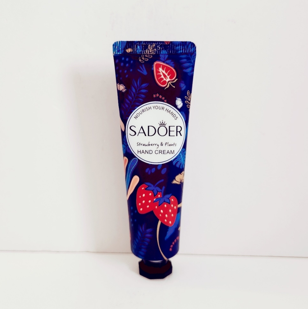 ⭐4/$15 SADOER Moisturizing Hand Cream with Strawberry and Plants